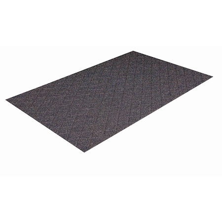 Crown Matting Technologies Drainage Mat, Vinyl, Grit, 3 ft. W x 5 ft. L, Black DTHU35RB
